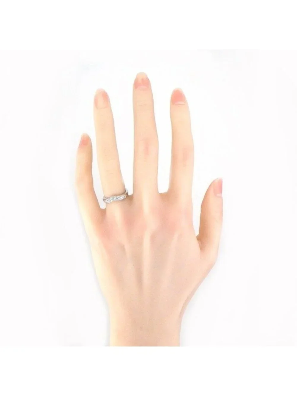 Tiffany & Co Ring Band Half Circle Eternity Points Diamond